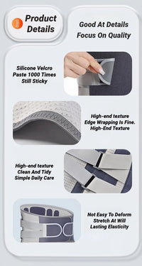 Adjustable Lumbar Support Belt for Lower Back Pain Relief