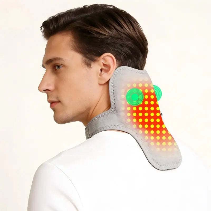 Red Light Therapy Heating Neck Massager for Pain Relief - 1