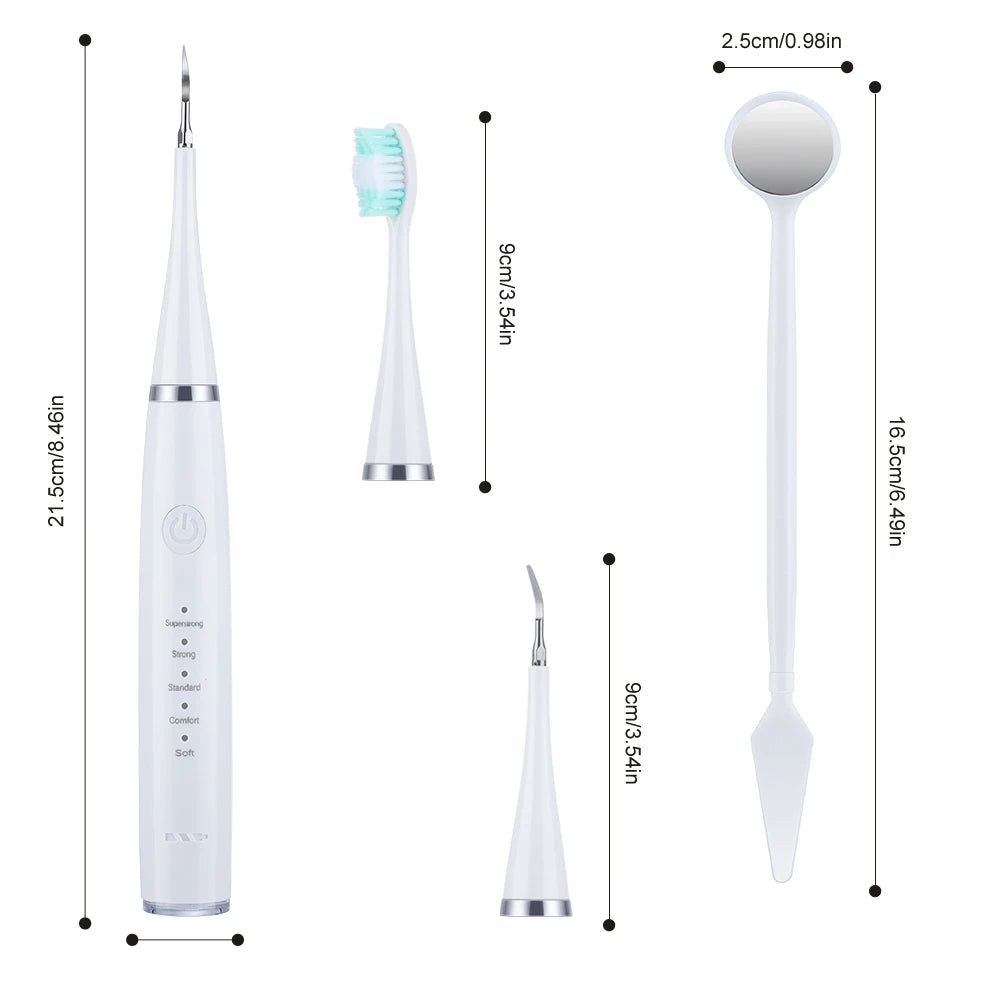 Electric Sonic Dental Scaler and Teeth Cleaning Kit - 16