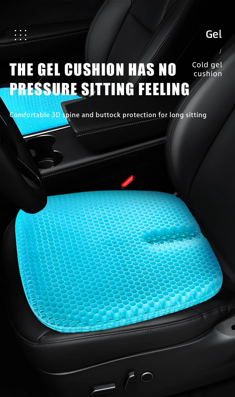 Breathable Honeycomb Gel Seat Cushion for Pain Relief - 7