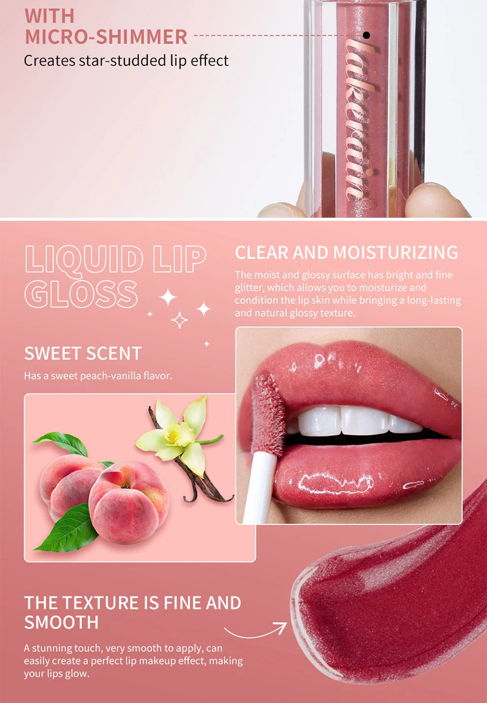 Hydrating Shimmer Lip Glaze for Plump and Radiant Lips - 10