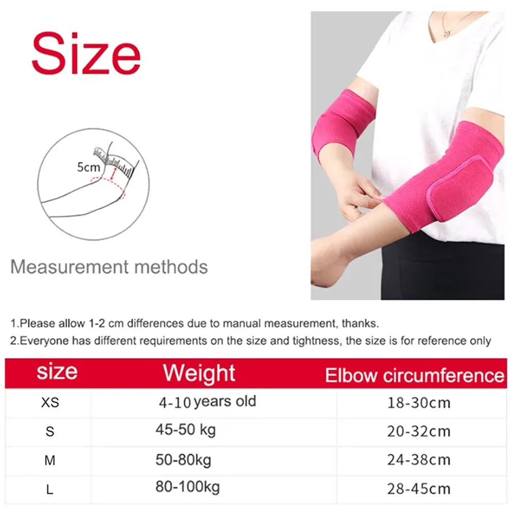 Protective Sponge Elbow Compression Sleeves - 2