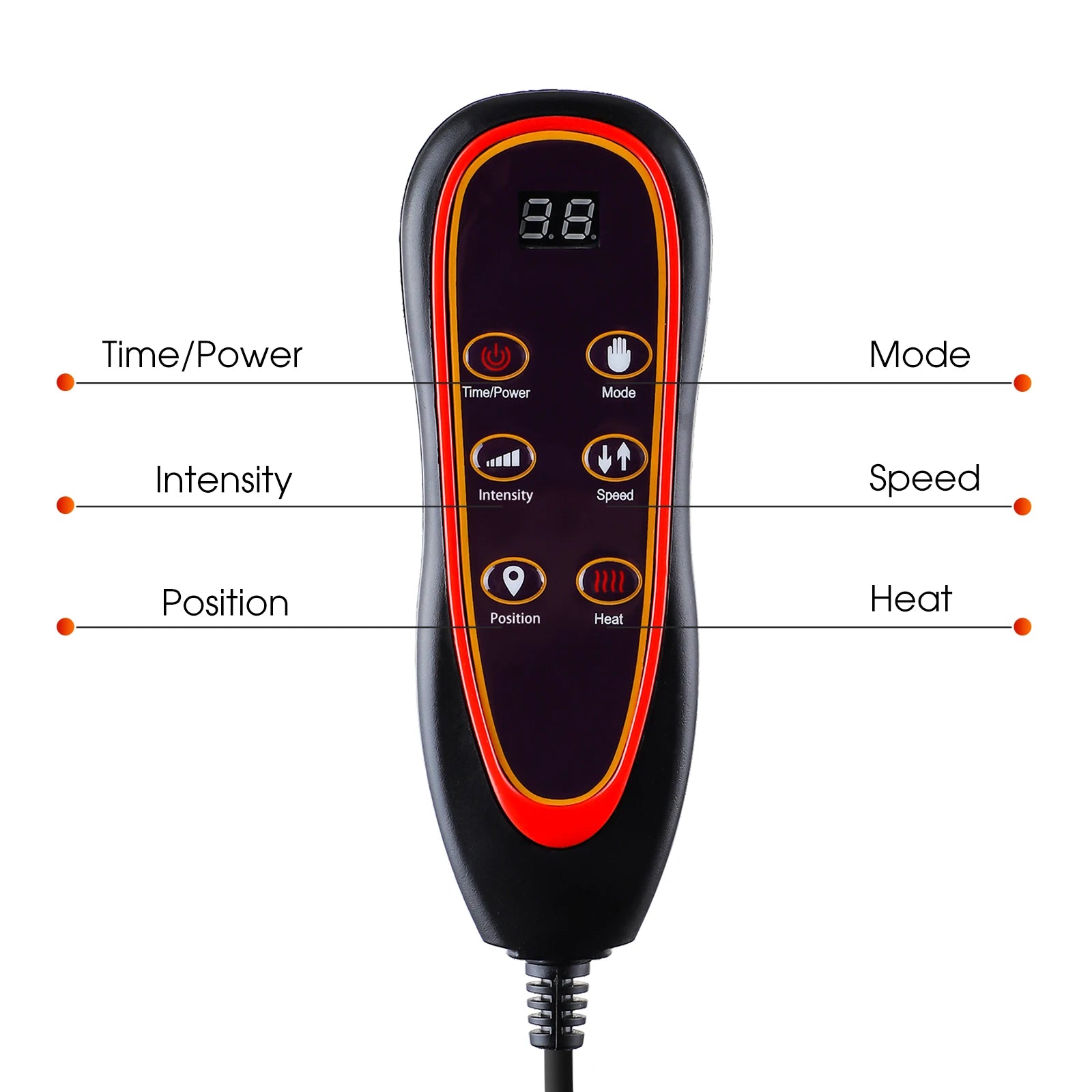 Full-Body Heated Vibration Massage Chair Cushion - 11