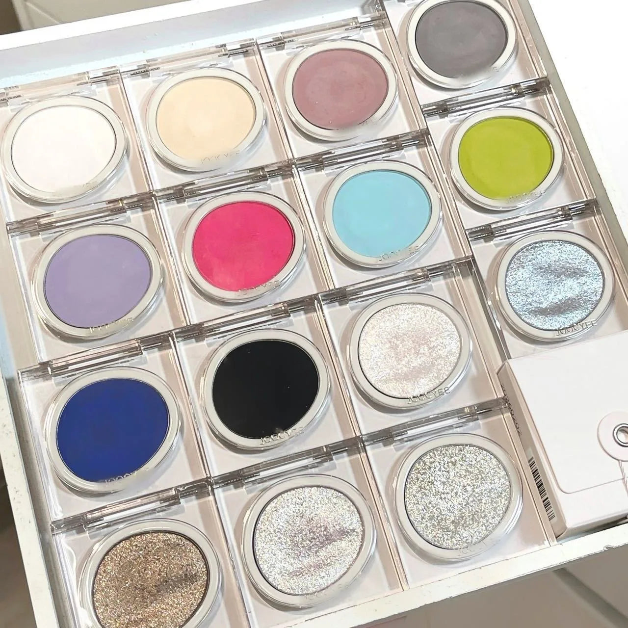 Single Color Matte and Glitter Highlighter Blush Palette - 6