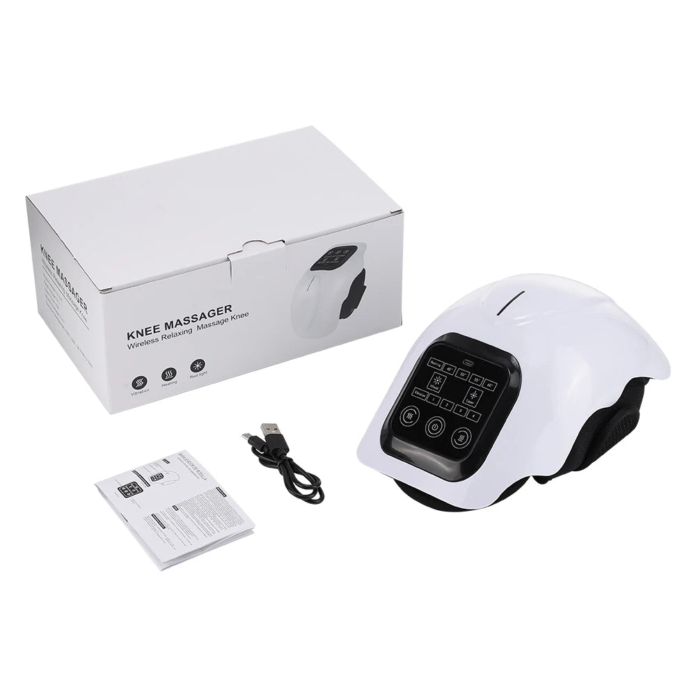 Wireless Heated Knee Massager with Vibration Therapy - 34