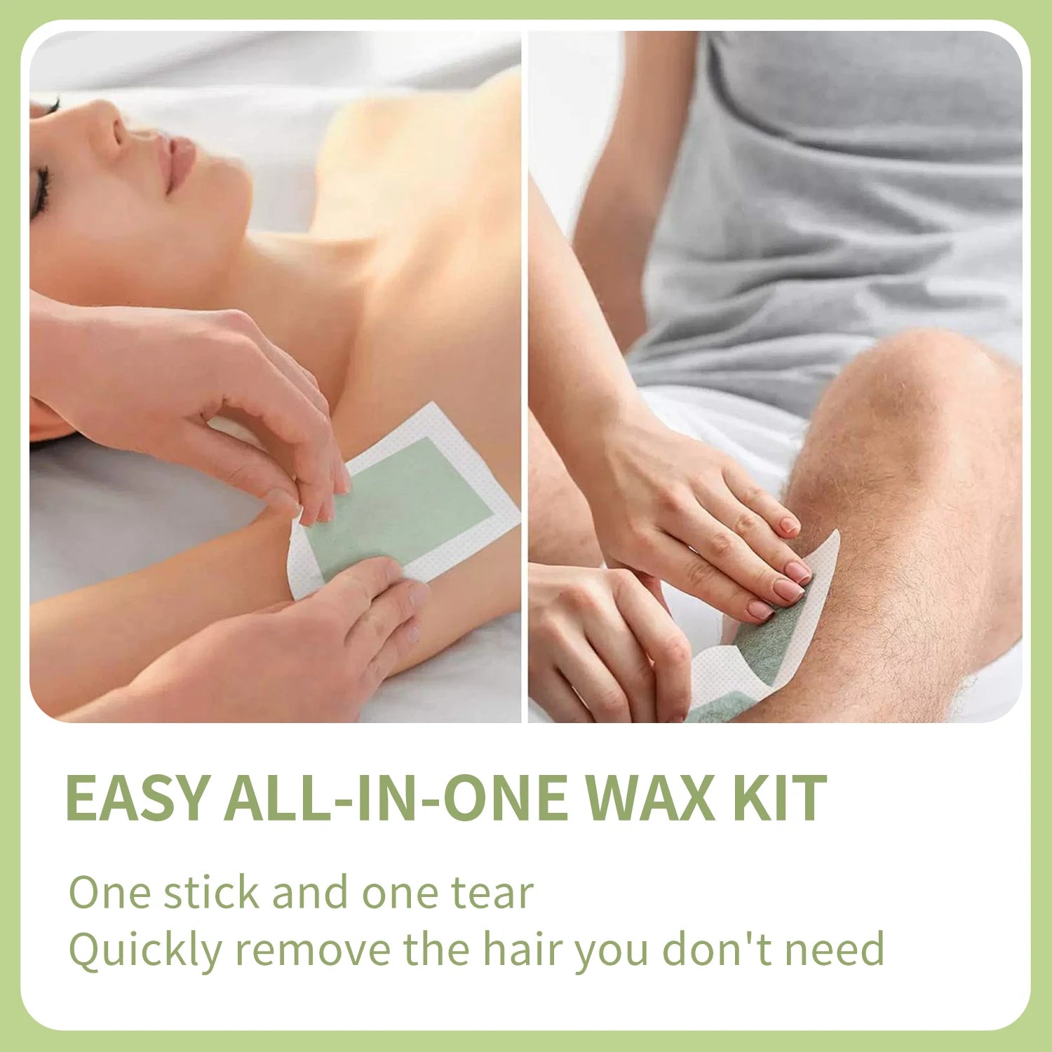 Pain-Free Hair Removal Wax Strips for Face and Body - 9