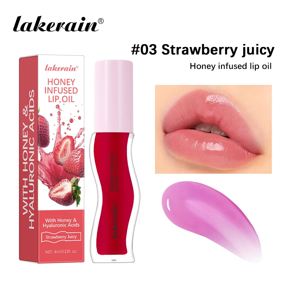 Honey Infused Hydrating Lip Oil for Glossy Nourished Lips - 23