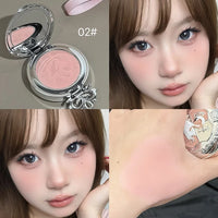 Long-Lasting Matte Pink Powder Blush for Natural Glow