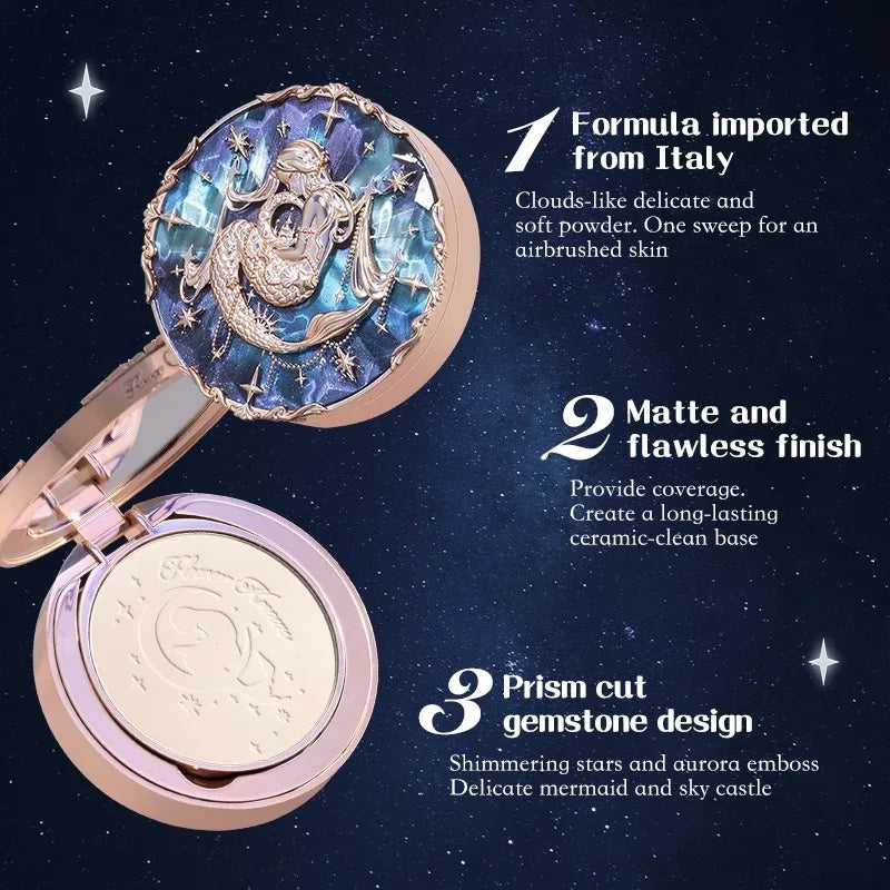 Mermaid Matte Oil-Control Pressed Face Powder - 2