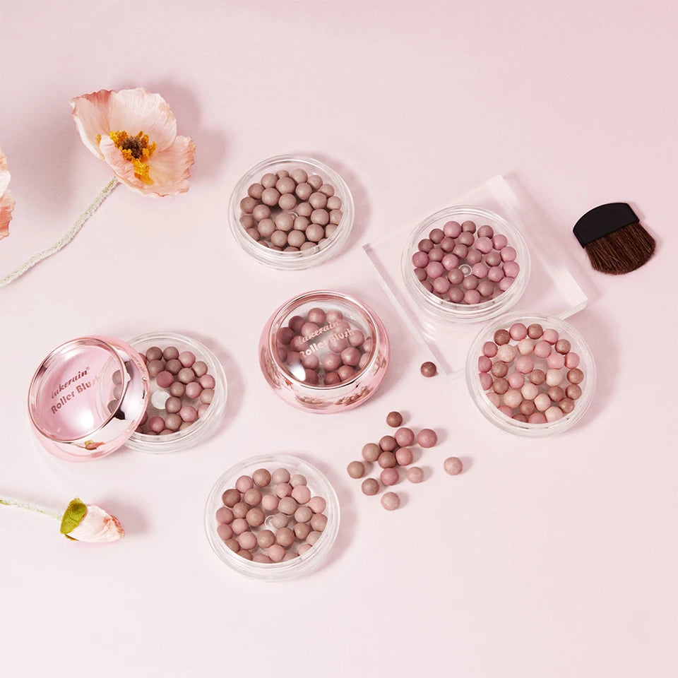 Long-Lasting Shimmering Pearl Blush Powder Beads - 18