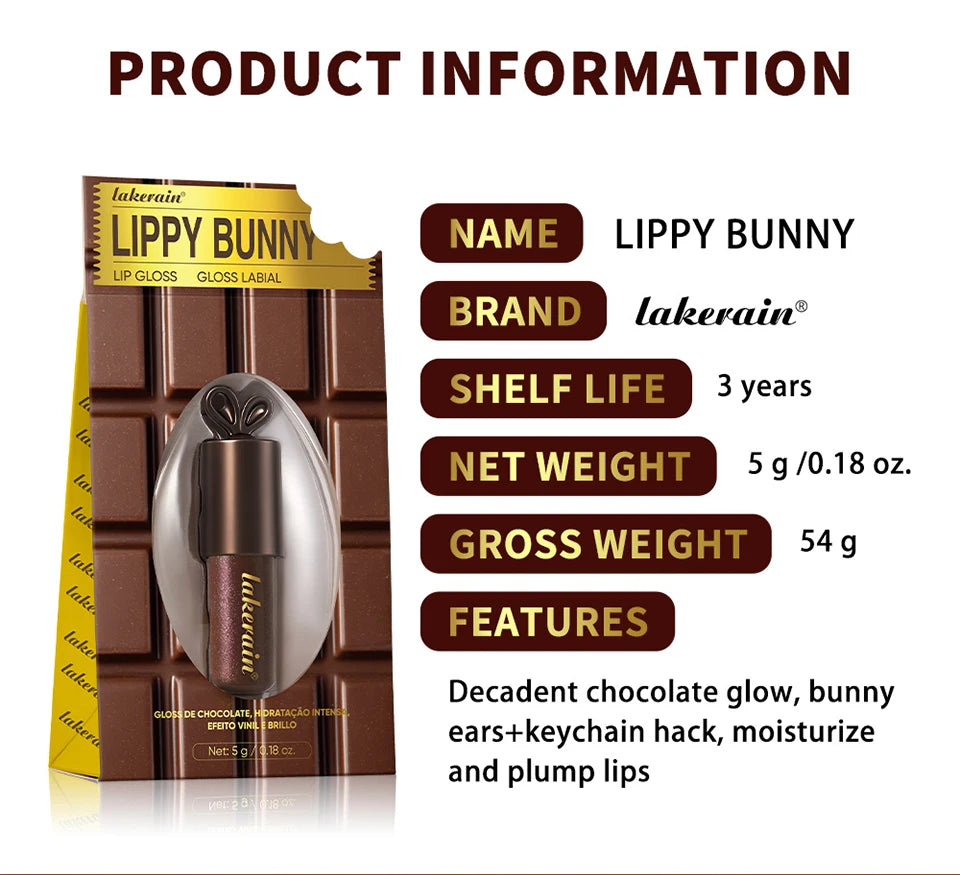 Deep Moisturizing Chocolate Shimmer Lip Gloss - 18