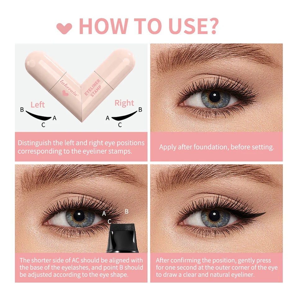 Waterproof Winged Eyeliner Stamp for Perfect Cat Eyes - 15