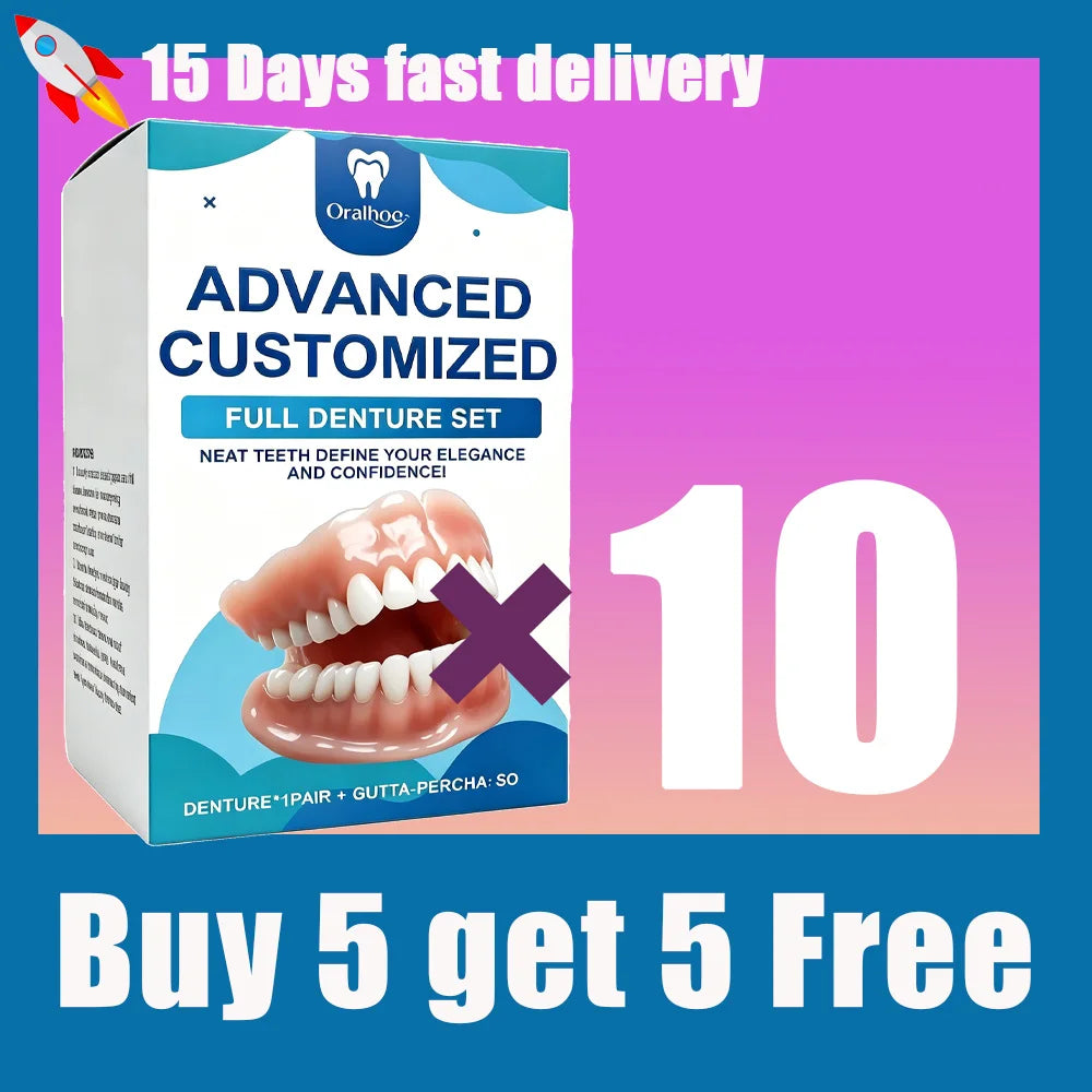 Realistic Temporary Denture Set for a Confident Smile - 13