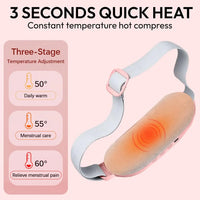 Portable Heated Massage Belt for Cramp Relief