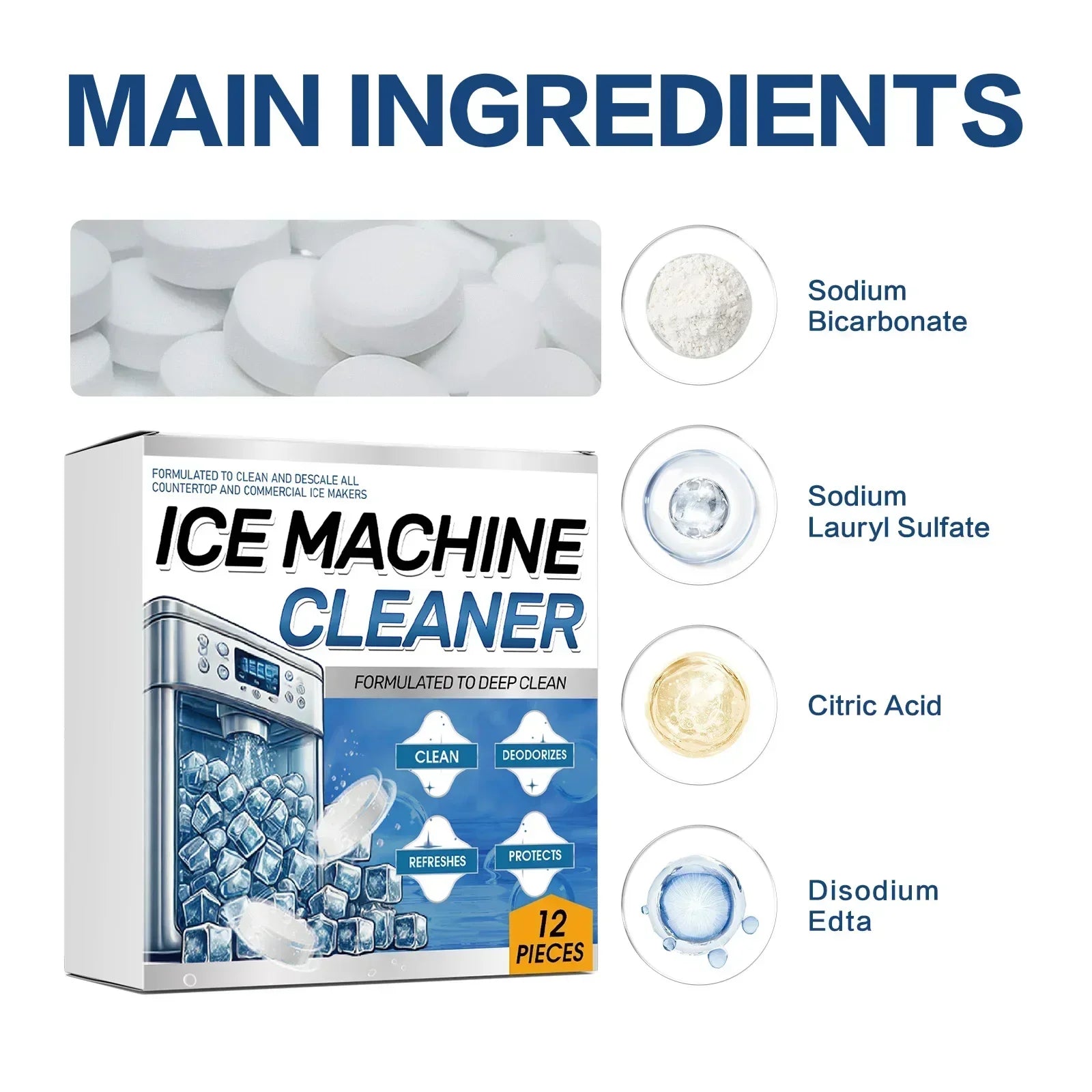 Ice Machine Descaler Tablets for Deep Cleaning - 5