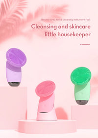Electric Silicone Facial Cleansing Brush for Pore Cleaning