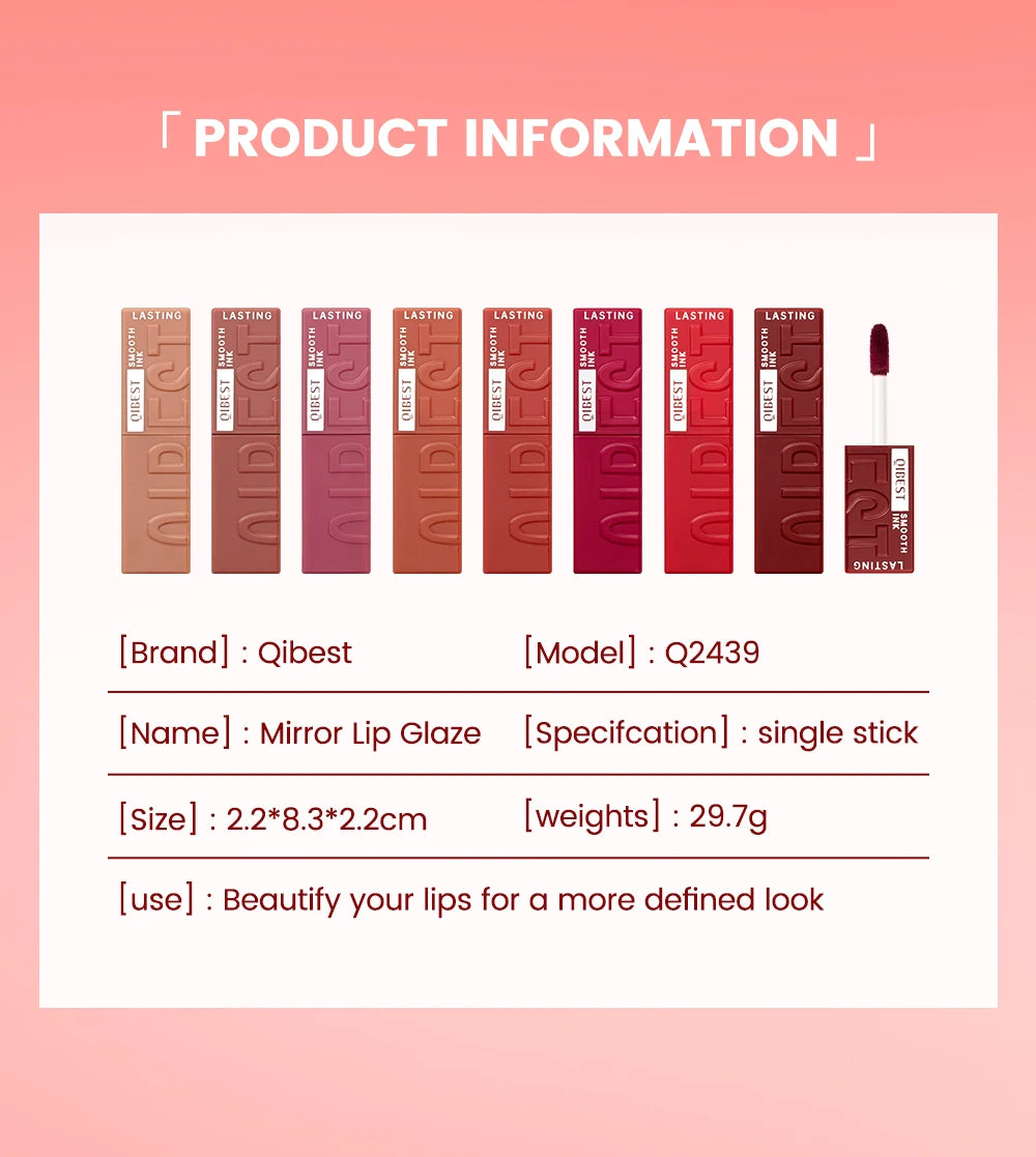 Waterproof Mirror Gloss Lip Glaze for Long-Lasting Hydration - 19