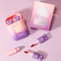Velvet Matte Liquid Lipstick Set in Portable Charging Case