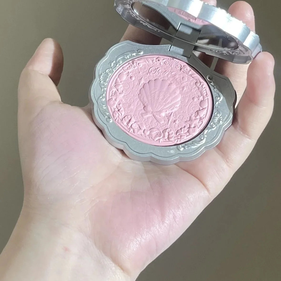 Matte Finish Shell Compact Blusher Palette - 33