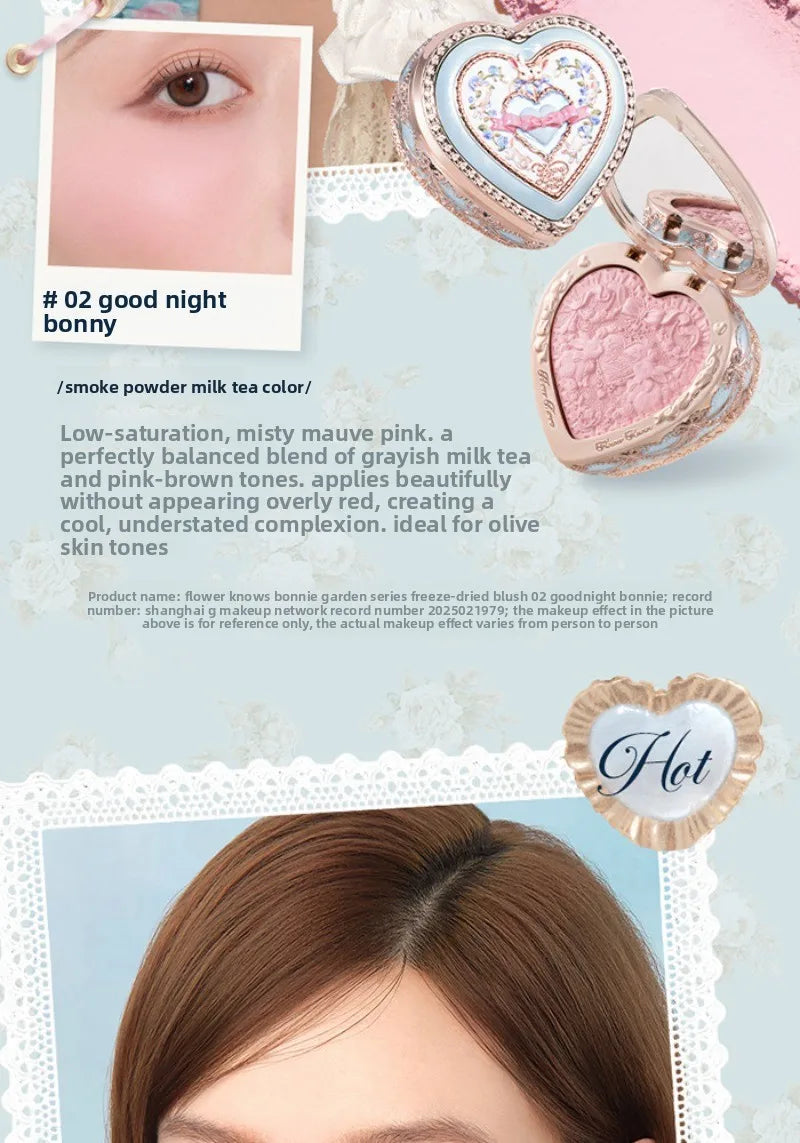 Matte Finish Rose Garden Blush Powder for Natural Cheek Contouring - 19