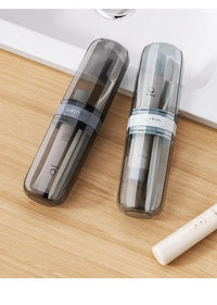 Portable Toothbrush and Toothpaste Travel Case