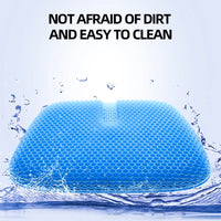 Ergonomic Honeycomb Cooling Gel Seat Cushion for Pain Relief
