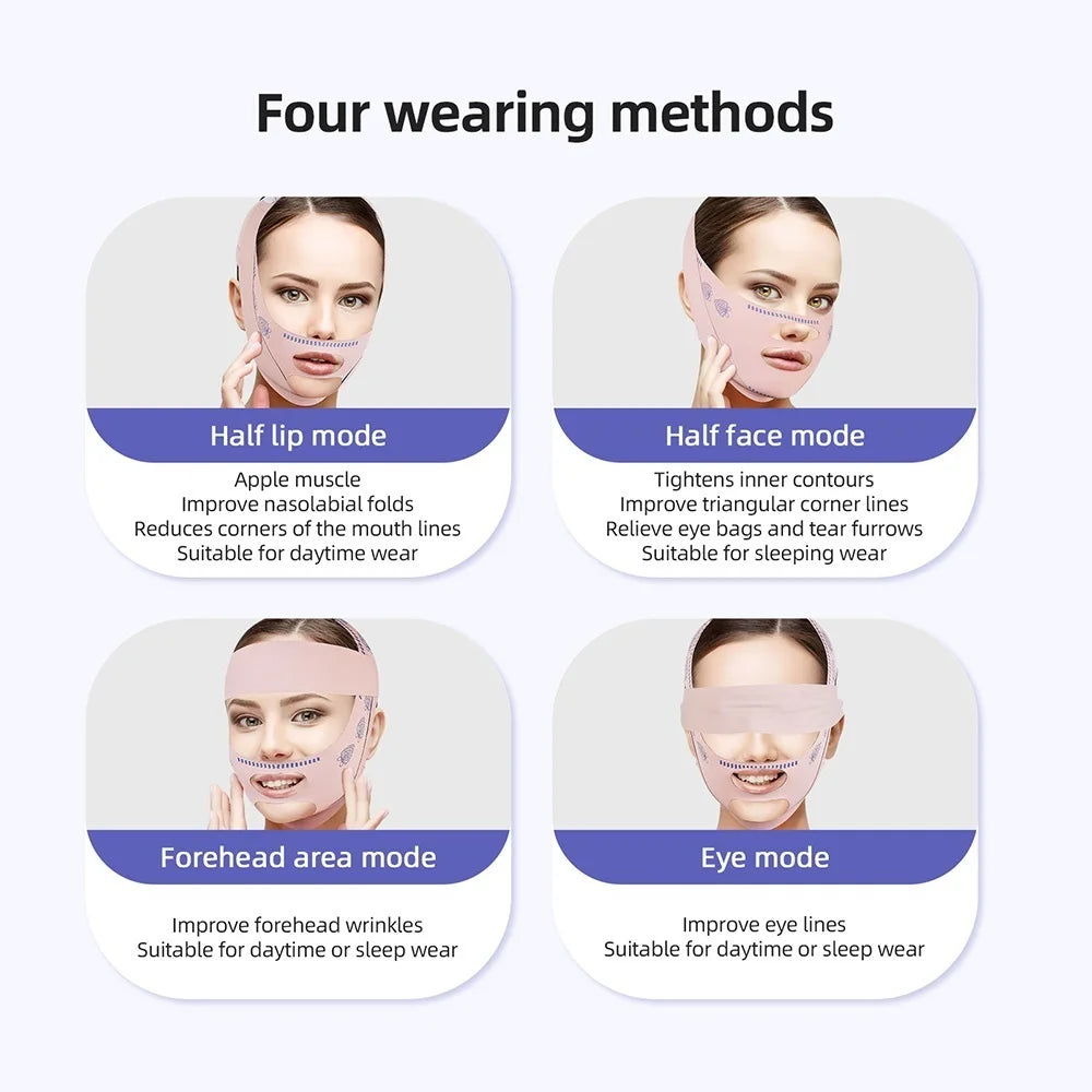 Reusable V-Line Face Slimming and Chin Lifting Strap - 25