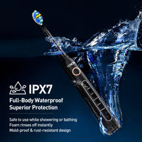 Ultrasonic Electric Toothbrush with 8 Brush Heads