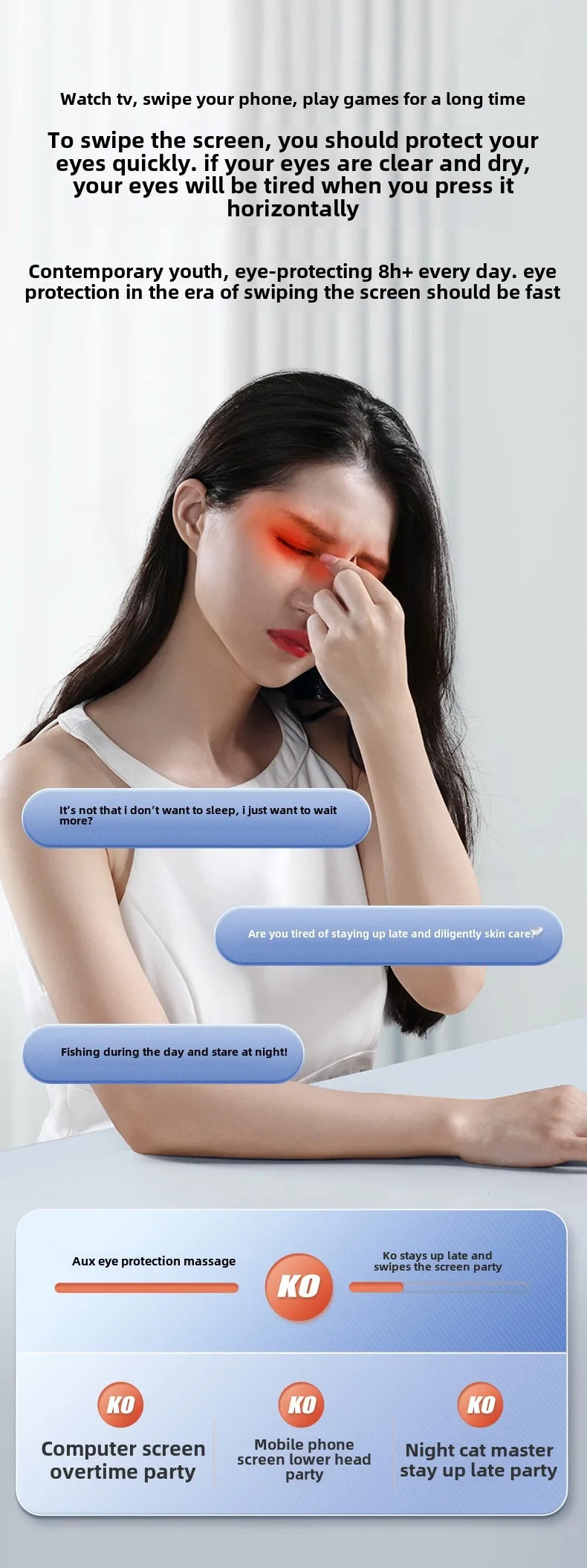Steam Atomization Eye Massager with Heat and Bluetooth - 9