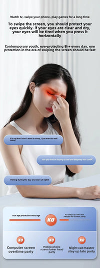 Steam Atomization Eye Massager with Heat and Bluetooth