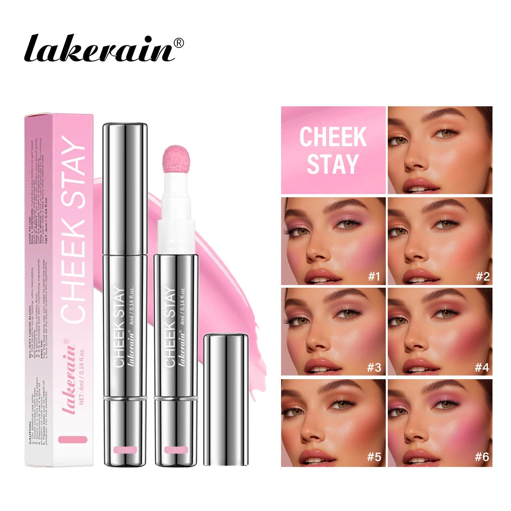 Long-Lasting Liquid Blush with Sponge Applicator - 1