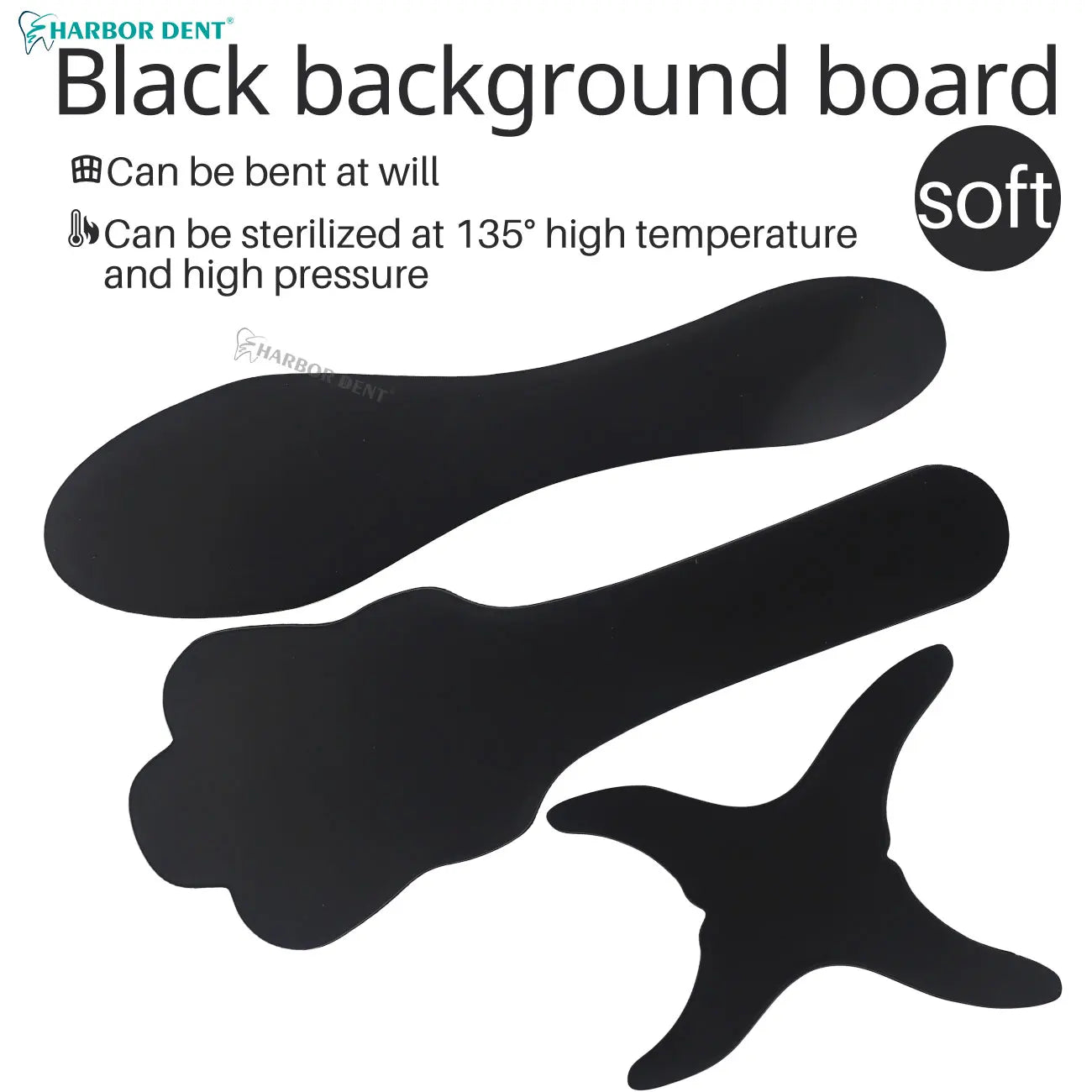 Flexible Silicone Dental Photography Contrast Board - 2