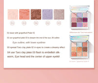 9-Color Waterproof Eyeshadow Palette for Professional Looks