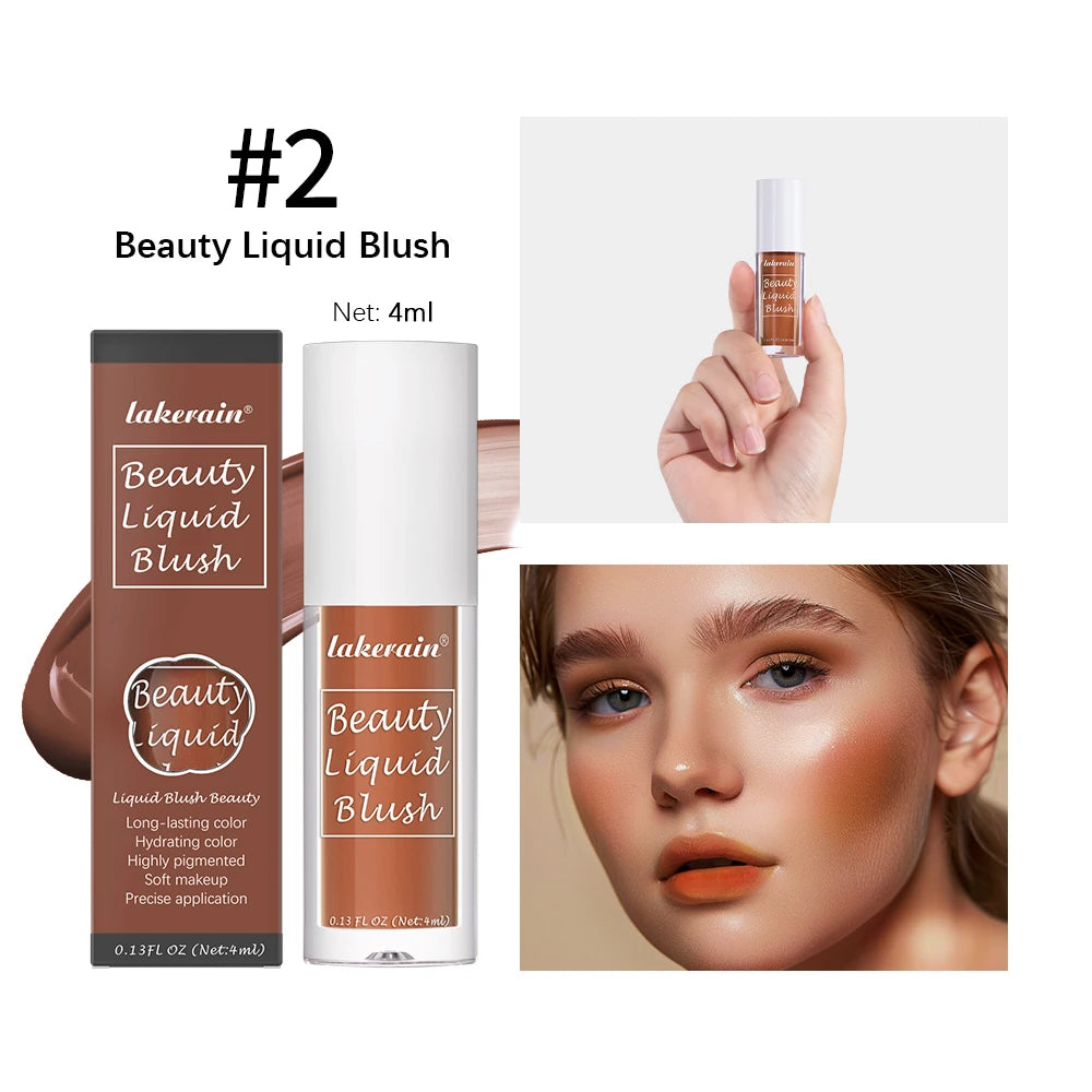 Long-Lasting Waterproof Liquid Cheek Blush - 24