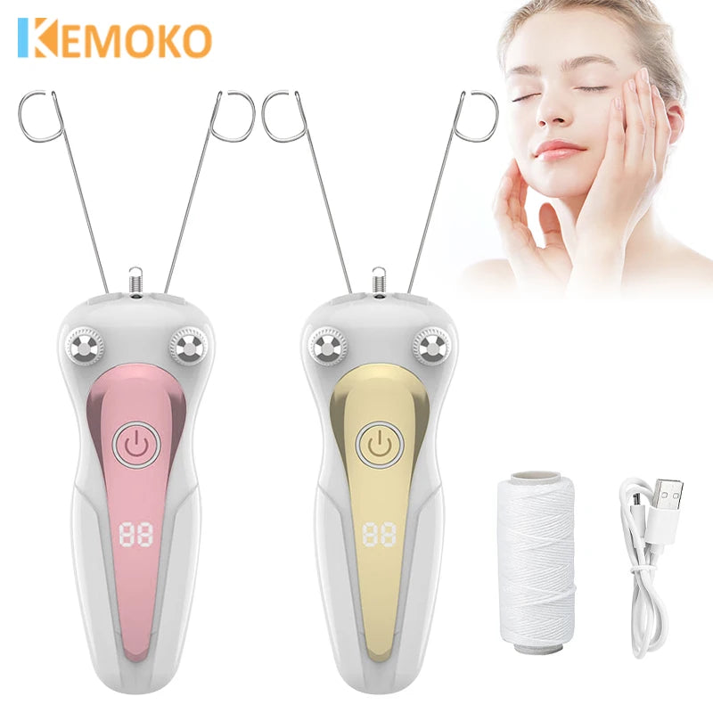 Electric Threading Epilator for Painless Facial Hair Removal - 7