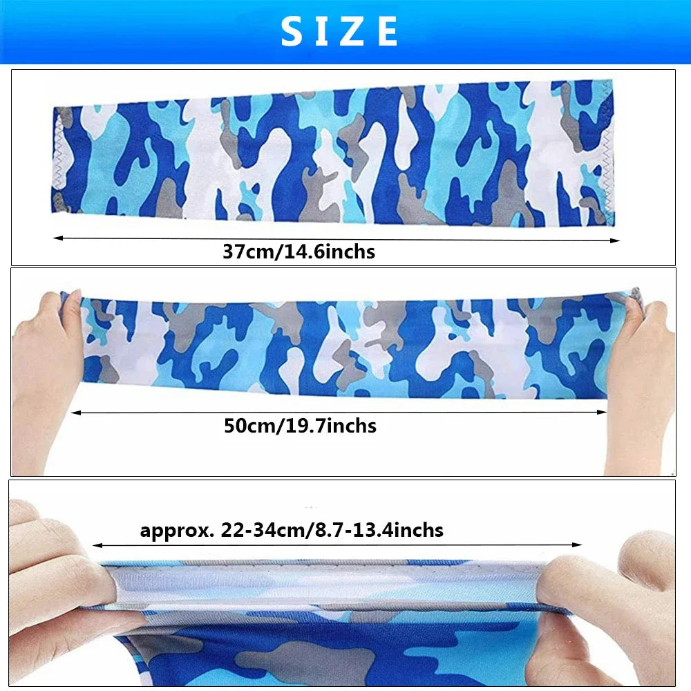 UV Protection Cooling Arm Sleeves for Sports and Outdoor Activities - 2