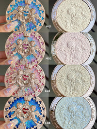 Embossed Shimmer Face Highlighter Palette
