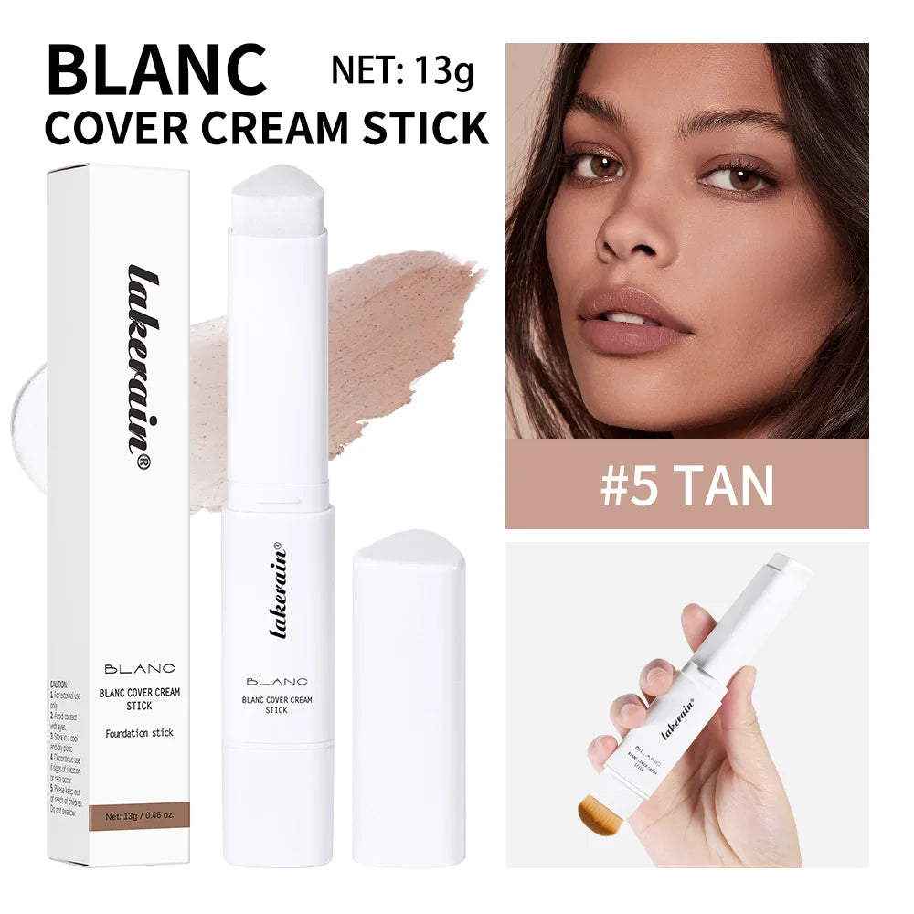 Full Coverage Color-Changing Cream Foundation Stick with Built-in Brush - 21