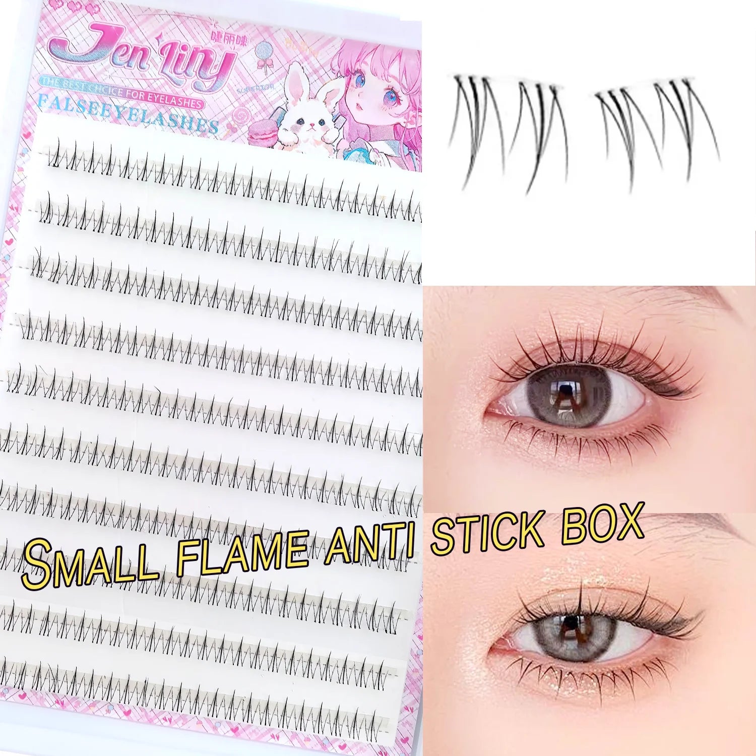 Beginner-Friendly Natural Lower Cluster Lashes - 2