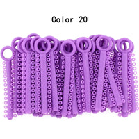 Orthodontic Elastic Ligature Ties for Dental Braces
