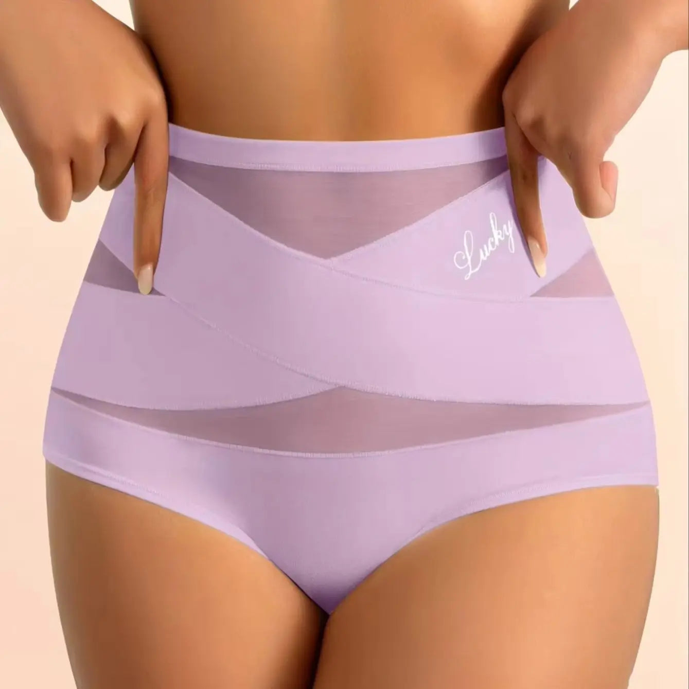 High-Waist Tummy Control Seamless Shaping Panties - 1
