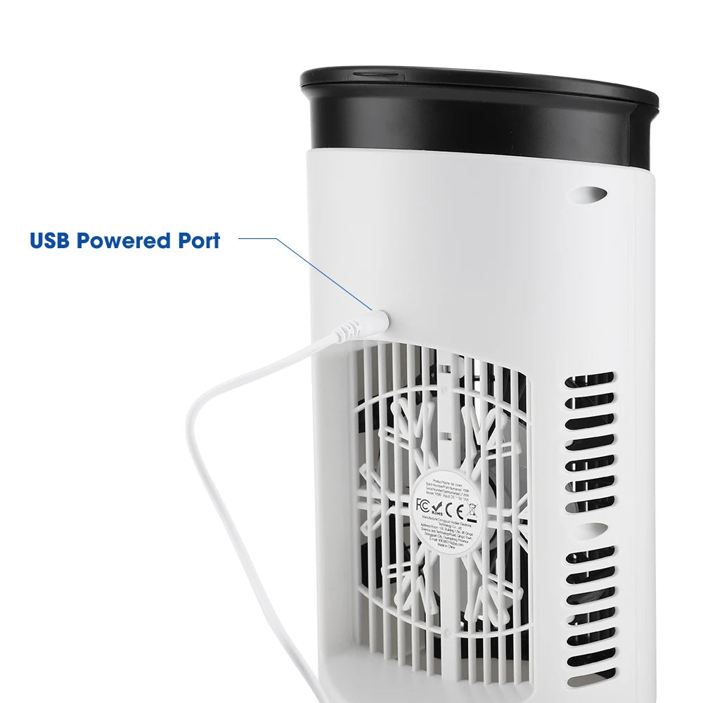 Portable USB Desktop Air Cooler and Humidifier - 10