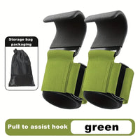 Weightlifting Assist Hooks for Deadlifts and Pull-Ups