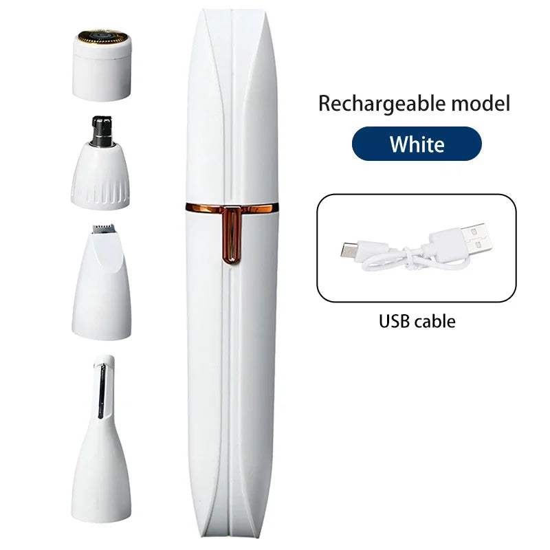 4-in-1 Rechargeable Electric Shaver for Women - 14