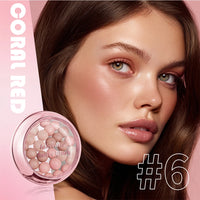 Long-Lasting Shimmering Pearl Blush Powder Beads
