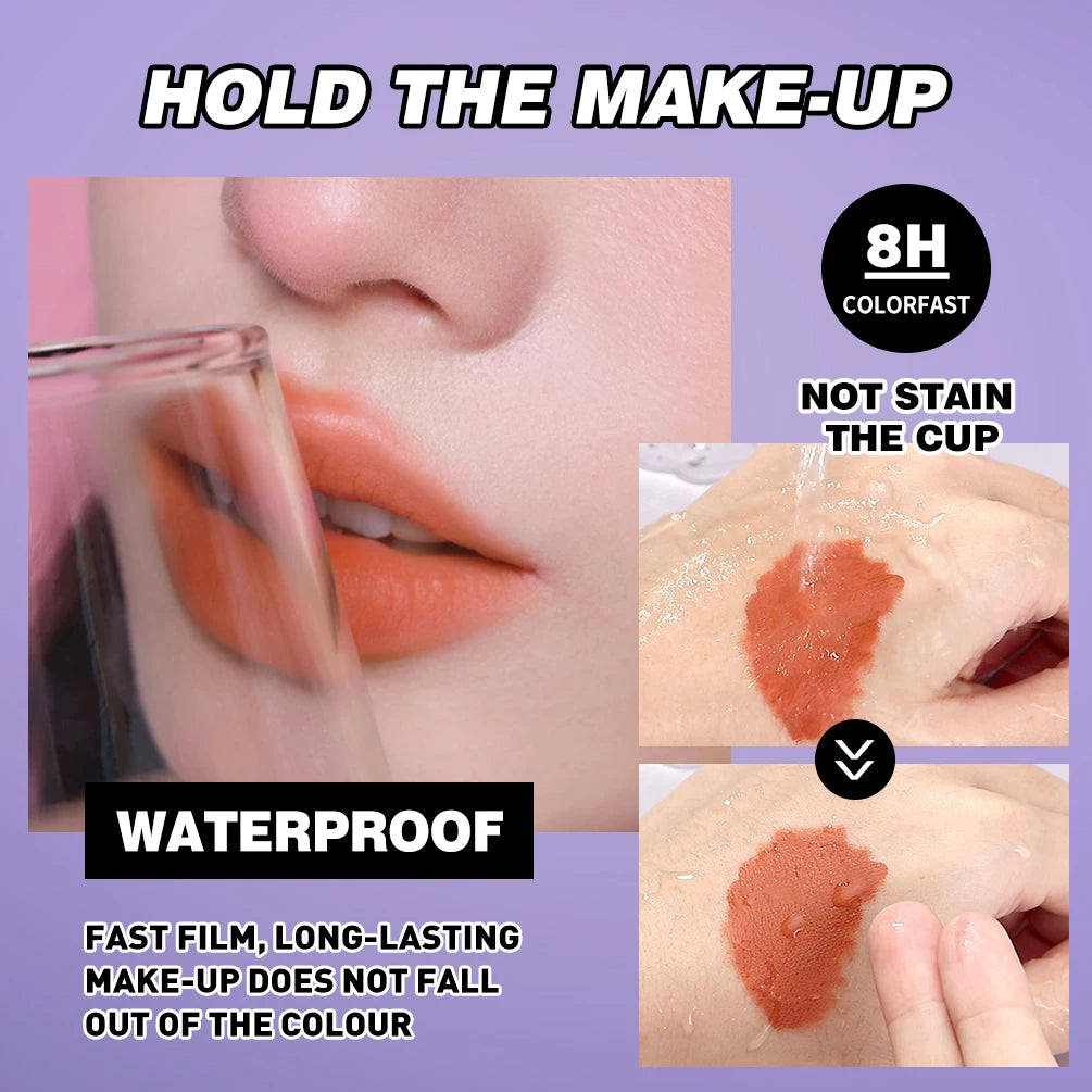 6-Piece Waterproof Velvet Matte Liquid Lipstick Set - 4