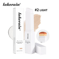Full Coverage Cream Foundation Stick with Built-in Brush