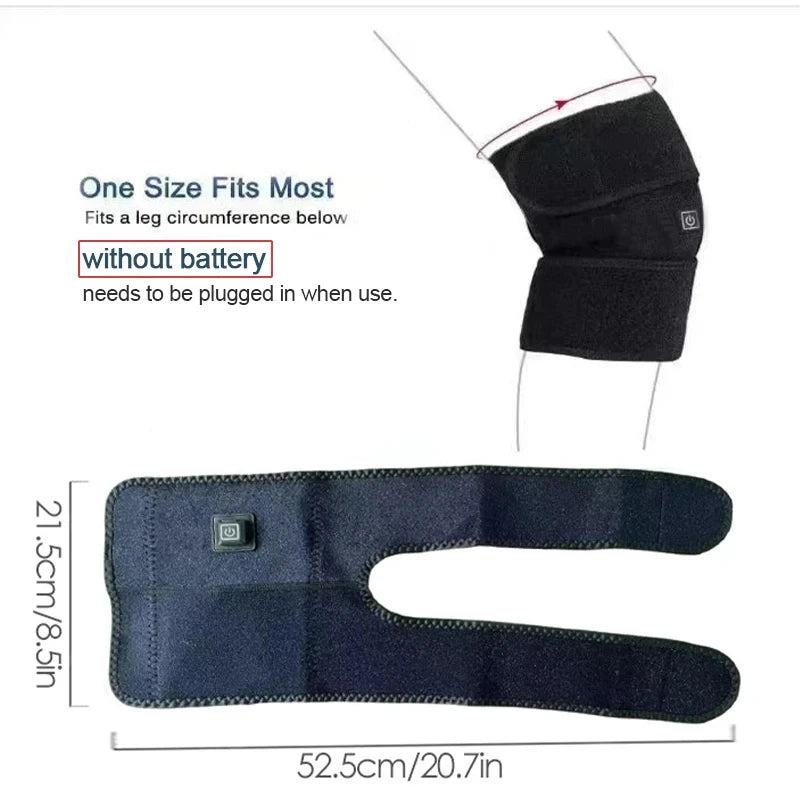 Heated Knee Support Brace for Joint Pain Relief - 6