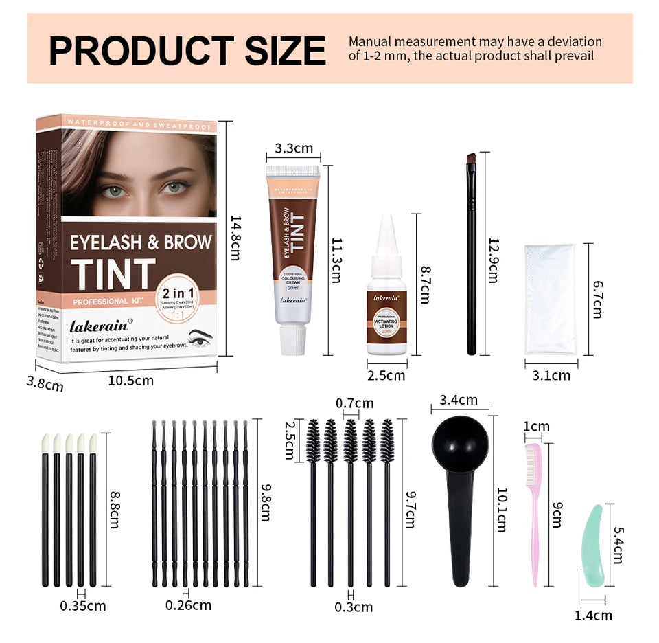 Professional Eyelash and Eyebrow Tinting Kit for Natural Definition - 17