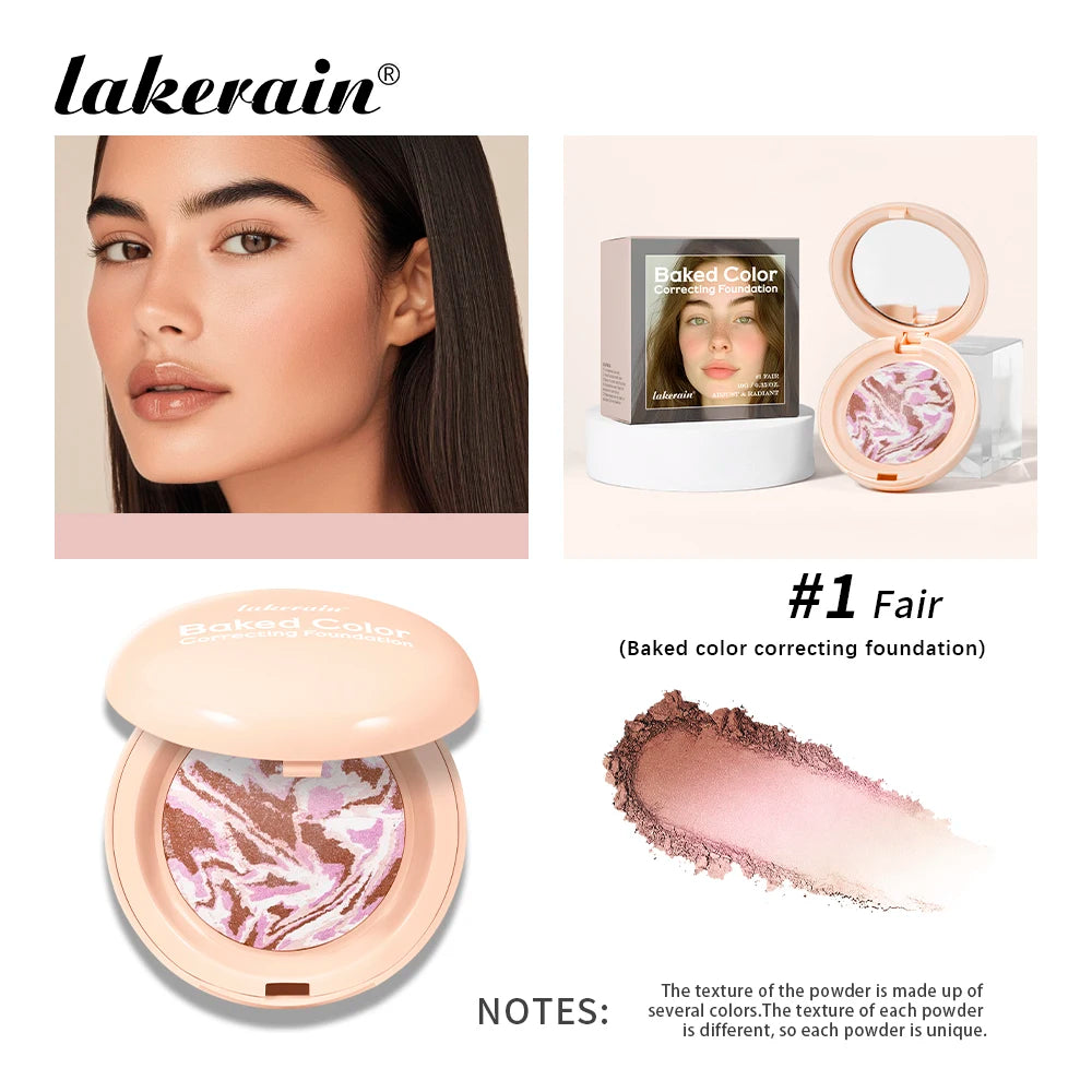 Baked Color Correcting Face Powder Foundation - 18